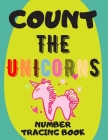 Count The Unicorns: Preschool Numbers Tracing Math Practice Workbook: Math Activity Book for Pre K, Kindergarten and Kids Ages 3-5 By Ducklin Bright Cover Image
