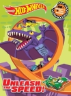 Hot Wheels: Unleash the Speed!: Panorama Sticker Book (Panorama Sticker Storybook) By Delaney Foerster (Adapted by) Cover Image