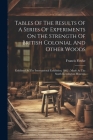 Tables Of The Results Of A Series Of Experiments On The Strength Of British Colonial And Other Woods: Exhibited At The International Exhibition, 1862: Cover Image
