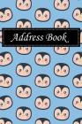 Address Book: Alphabetical Index with Head of Penguin Icon Pattern Cover Cover Image