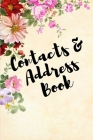 Contacts & Address Book: Pink Floral Design for Contacts, Addresses, Phone Numbers, Email Cover Image