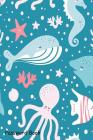 Password Book: Include Alphabetical Index With Cute Seamless Pattern Fish Whale Octopus By Shamrock Logbook Cover Image