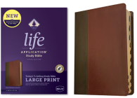 NKJV Life Application Study Bible, Third Edition, Large Print (Leatherlike, Brown/Mahogany, Indexed, Red Letter) By Tyndale (Created by) Cover Image