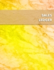 Sales Ledger: Orange and yellow online seller profit and inventory tracking logbook - For arbitrage resellers and website owners loo By Pickers Logbooks Cover Image