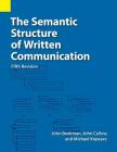 The Semantic Structure of Written Communication Cover Image