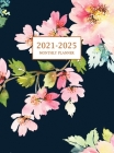 2021-2025 Monthly Planner Hardcover: Large Five Year Planner with Floral Cover (Volume 3) Cover Image