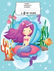Primary composition notebook, k-2nd grade: Pretty cute mermaid composition notebook for kids in the early Grades K-2 . Cover Image
