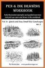 Pen and Ink Drawing Workbook Vol 6: Drawing Quick and Easy Pen & Ink Landscapes By Rahul Jain Cover Image