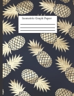 Isometric Graph Paper: 3-D Design .28 Grid Equilateral Triangle Notebook: 8.5 x 11 108 Pages, Pretty Navy Pineapple Cover Image