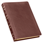 KJV Holy Bible, Thinline Large Print Premium Full Grain Leather Red Letter Edition - Thumb Index & Ribbon Marker, King James Version, Tan Cover Image
