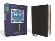 NIV Study Bible, Fully Revised Edition, Genuine Leather, Calfskin, Black, Red Letter, Comfort Print By Kenneth L. Barker (Editor), Mark L. Strauss (Editor), Jeannine K. Brown (Editor) Cover Image