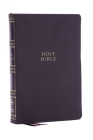 Nkjv, Compact Center-Column Reference Bible, Gray Leathersoft, Red Letter, Comfort Print (Thumb Indexed) Cover Image