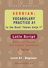 Serbian Vocabulary Practice A1 to the Book 'Idemo dalje 1' - Latin Script: Textbook with Words and Phrases and English Translation, 2. Edition By Snezana Stefanovic Cover Image