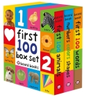 First 100 Board Book Box Set (3 books): First 100 Words, Numbers Colors Shapes, and First 100 Animals Cover Image