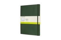 Moleskine Notebook, Extra Large, Plain, Myrtle Green, Soft Cover (7.5 x 9.75) By Moleskine Cover Image
