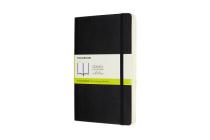 Moleskine Notebook, Expanded Large, Plain, Black, Soft Cover (5 x 8.25) Cover Image