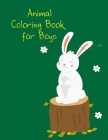 Animal Coloring Book for Boys: Christmas coloring Pages for Children ages 2-5 from funny image. (Easy Learning #7) By Harry Blackice Cover Image