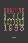 Genuine Since October 1953: Notebook Cover Image