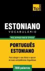 Vocabulário Português-Estoniano - 7000 palavras mais úteis Cover Image