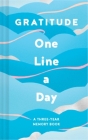 Gratitude One Line a Day: A Three-Year Memory Book By Chronicle Books Cover Image
