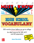 Must Know High School Vocabulary By Jane R. Burstein Cover Image