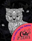 Cute Cats MIDNIGHT EDITION: Coloring For All ages Cover Image