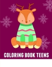 Coloring Book Teens: Creative haven christmas inspirations coloring book (Animal Kingdom #7) Cover Image