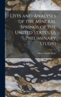 Lists and Analyses of the Mineral Springs of the United States, (A Preliminary Study) Cover Image