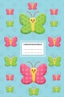 Butterfly Composition Notebook: Pink And Green Butterfly College Ruled Composition Notebook. 6 x 9