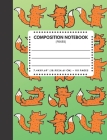 Composition Notebook Foxes: Zoo / Wild / Farm Animals Book Cover Green Color 7.44