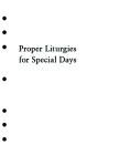 Holy Eucharist Proper Liturgies for Special Days Inserts Cover Image