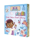 Doc McStuffins Little Golden Book Library (Disney Junior: Doc McStuffins): As Big as a Whale; Snowman Surprise; Bubble-rific!; Boomer Gets His Bounce Back;  A Knight in Sticky Armor Cover Image