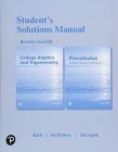 Student Solutions Manual for College Algebra and Trigonometry and Precalculus: A Right Triangle Approach Cover Image