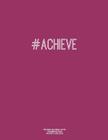 Notebook for Cornell Notes, 120 Numbered Pages, #ACHIEVE, Plum Cover: For Taking Cornell Notes, Personal Index, 8.5