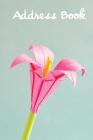 Address Book.: (Flower Edition Vol. F10) Pink Paper Flower Cover Design. Glossy Cover, Large Print, Font, 6