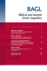 Biblical and Ancient Greek Linguistics, Volume 9 Cover Image