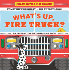 What's Up, Fire Truck? (A Pop Magic Book): Folds into a 3-D Truck! By Matthew Reinhart, Toby Leigh (Illustrator) Cover Image