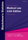 Blackstone's Statutes on Medical Law By Cressida Auckland (Editor) Cover Image