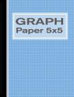 Graph Paper 5x5: Grid Quad Ruled Notebook for Graphing - Blue By Bizcom USA Cover Image