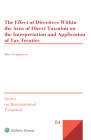The Effect of Directives Within the Area of Direct Taxation on the Interpretation and Application of Tax Treaties By Mees Vergouwen Cover Image