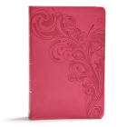 KJV Giant Print Reference Bible, Pink LeatherTouch, Indexed Cover Image