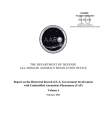 Report on the Historical Record of U.S. Government Involvement with Unidentified Anomalous Phenomena (UAP), Volume I (February 2024) Cover Image