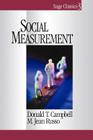 Social Measurement (Sage Classics Series #3) Cover Image