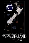 New Zealand: Map of New Zealand Notebook Cover Image