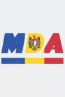 Mda: Moldau Tagesplaner mit 120 Seiten in weiß. Organizer auch als Terminkalender, Kalender oder Planer mit der moldawische Cover Image