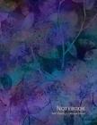 Notebook: Purple and Teal Leaves - 100 Sheets - College Ruled (8.5 x 11) By Larkspur &. Tea Publishing Cover Image