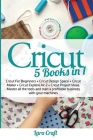 Cricut: 5 Books in 1: Cricut For Beginners + Cricut Design Space + Cricut Maker + Cricut Explore Air 2 + Cricut Project Ideas. Cover Image