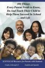 101 Things Parents Need to Know, Do and Teach: How to Help Your Child Succeed in School and Life By Michael Dennis Cover Image
