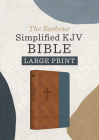 The Barbour Simplified KJV--Large Print [Rust & Stone Cross] Cover Image