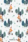 Address Book: Alphabetical Index with Fox Ride Vintage Bicycle in the Forest Cover Cover Image